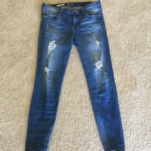 Kut Skinny Distressed Skinny Jeans